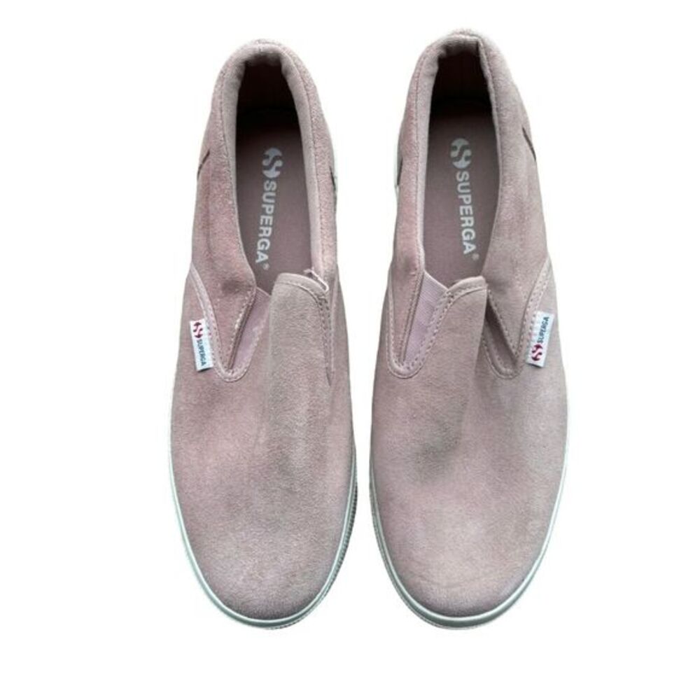 Superga 2388 Suew Suede Sneaker Women's Pink Grey Athletic Shoes Size 8